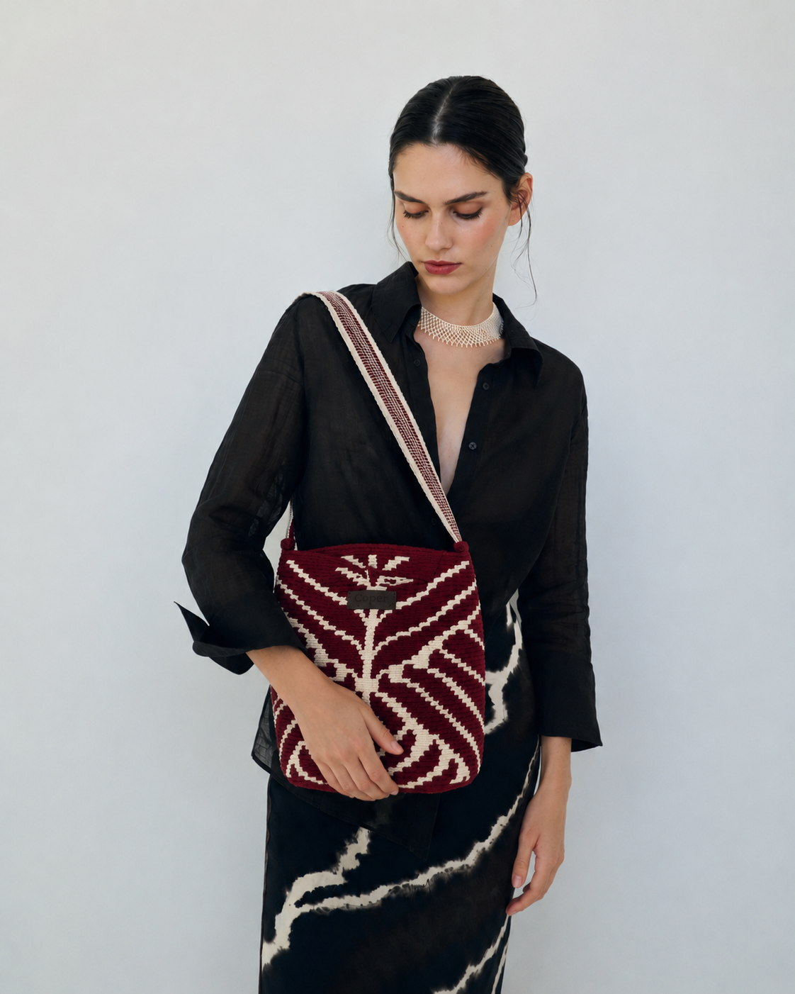 Irene Bolso Wayuu N°06 – Burdeos