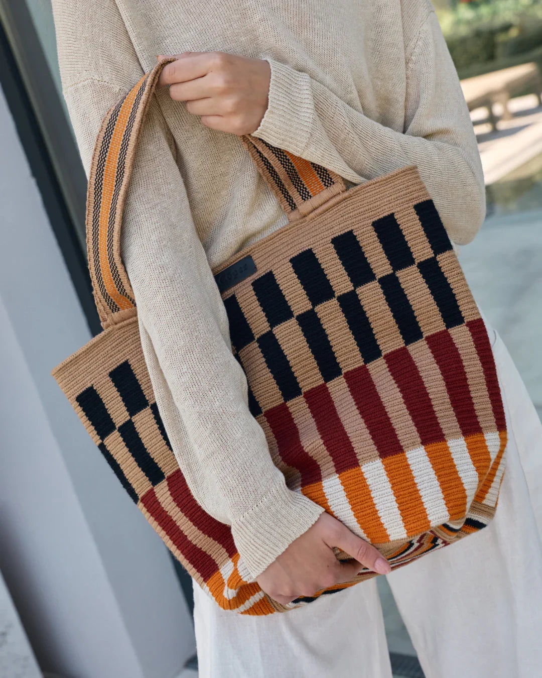 Celia Bolso Tote Wayuu N°38 – Ladrillo