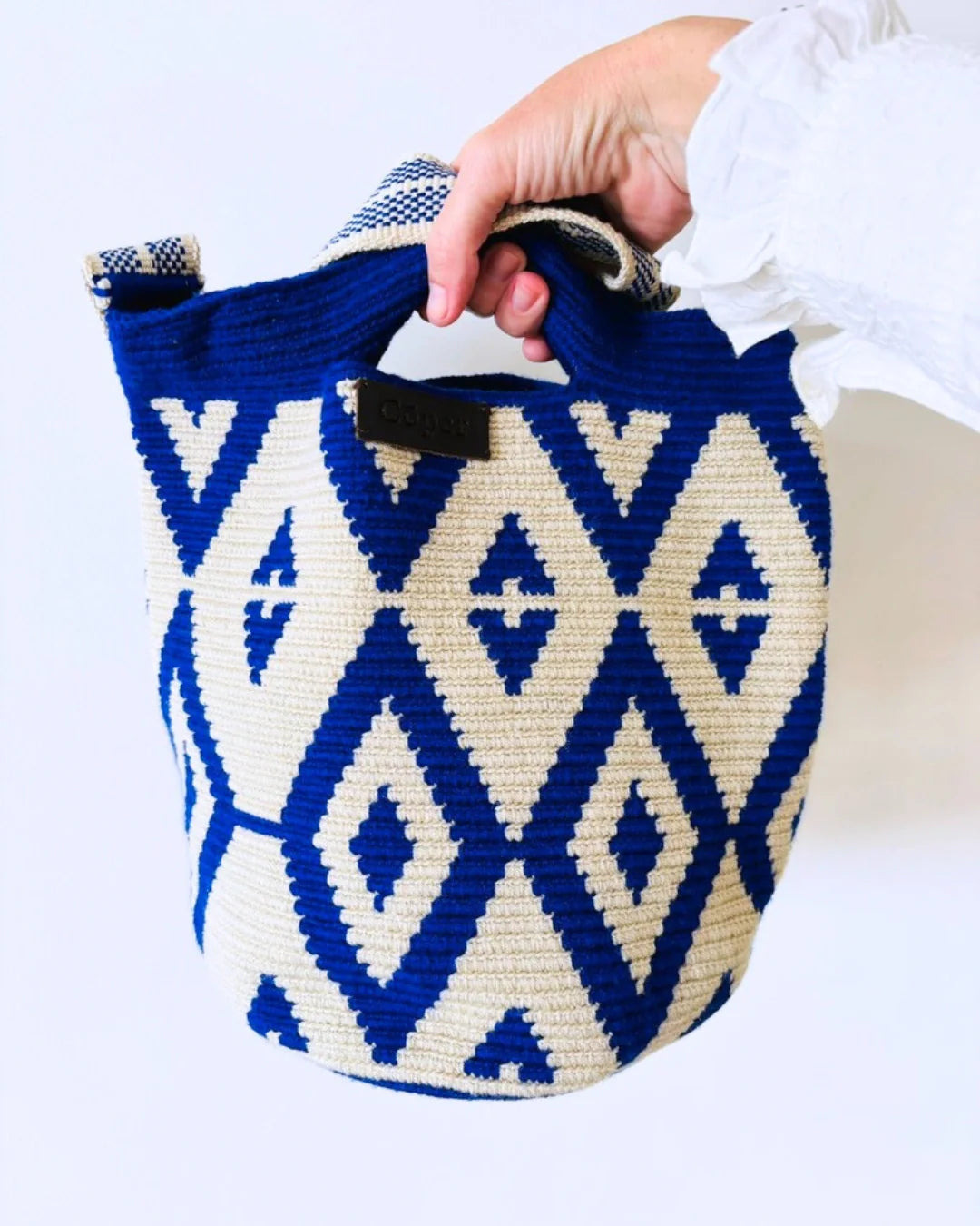 Irene Bolso Wayuu N°08 – Azul Eléctrico