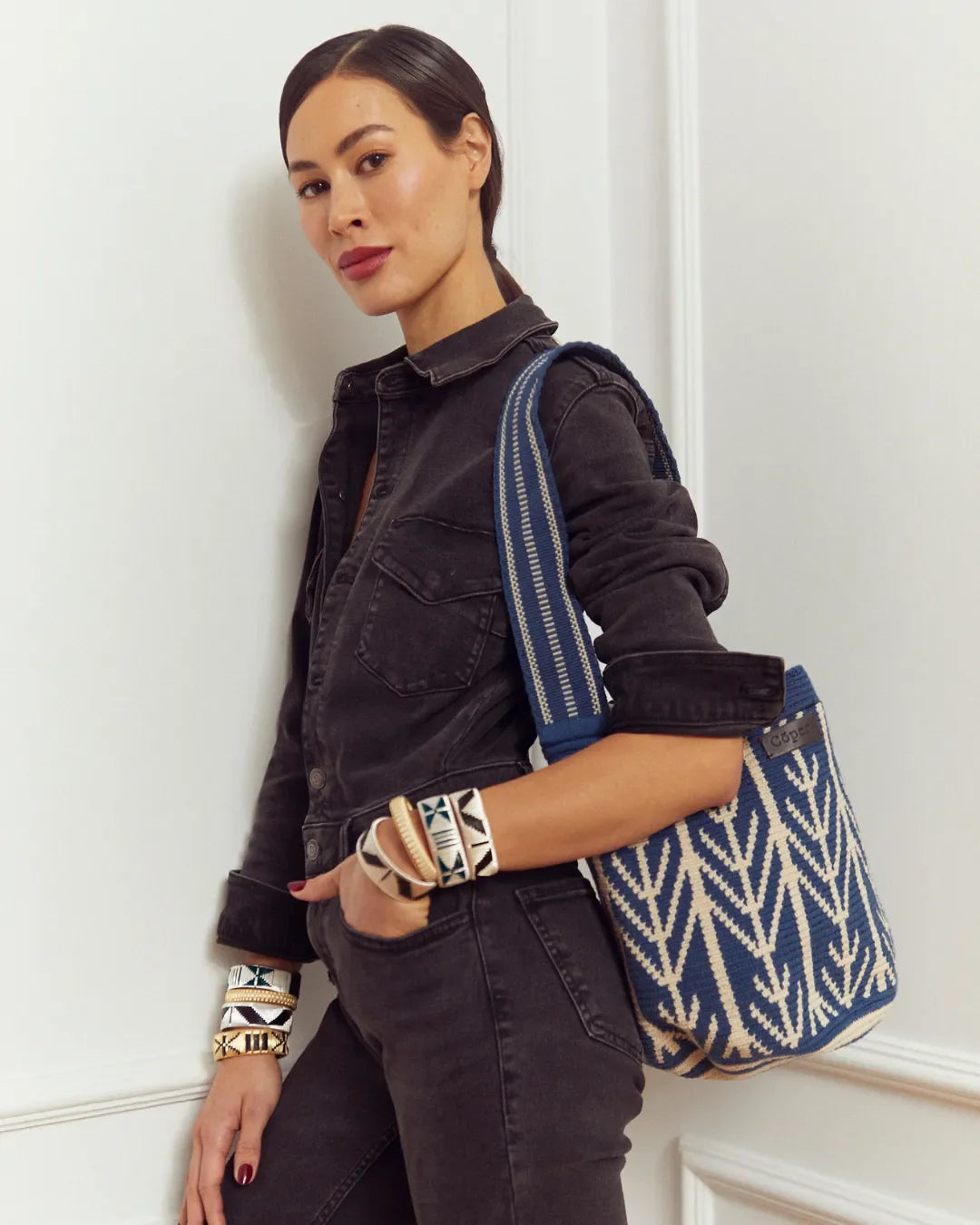 Irene Bolso Wayuu N°36 – Azul Jean