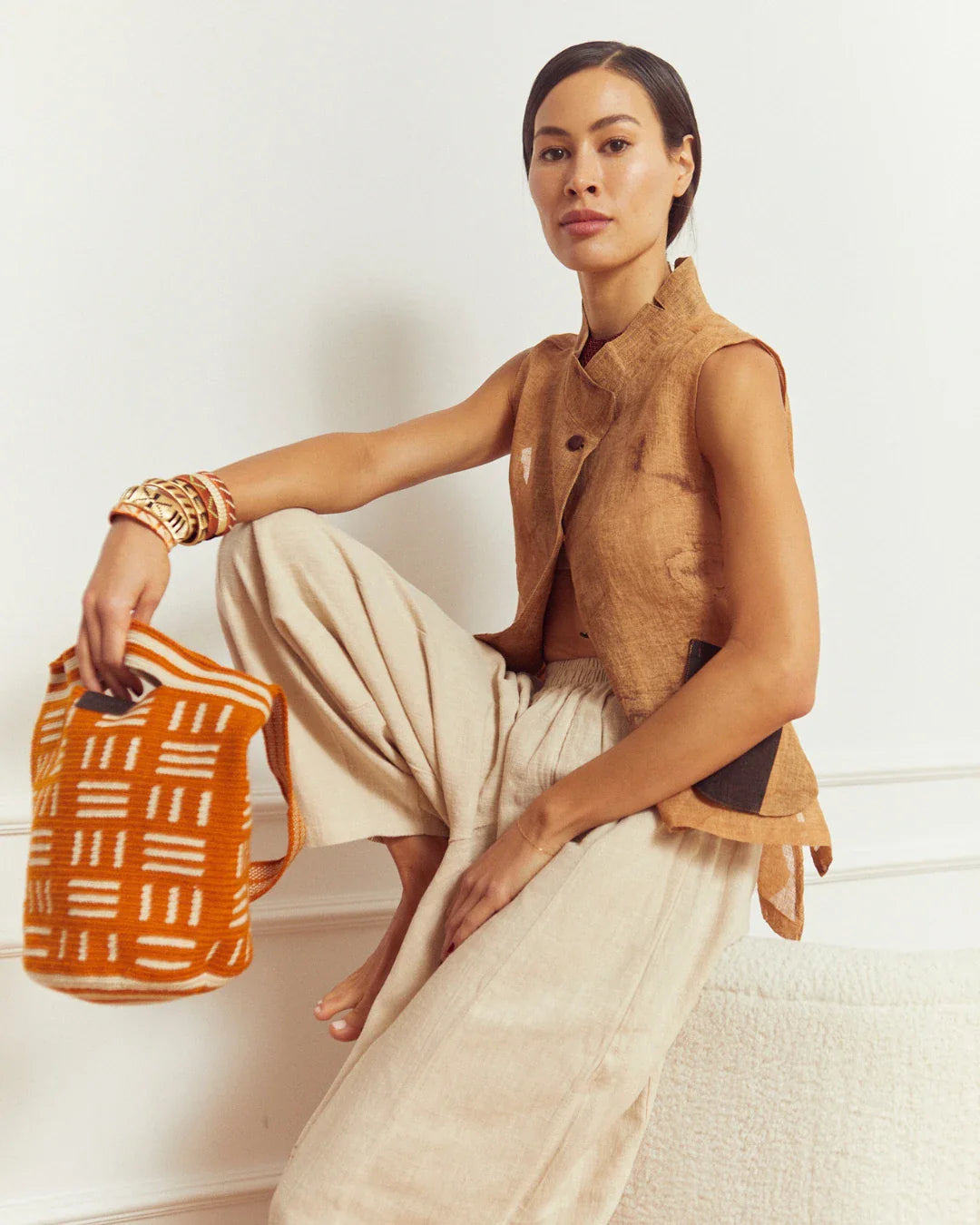 Irene Bolso Wayuu N°38 – Ladrillo