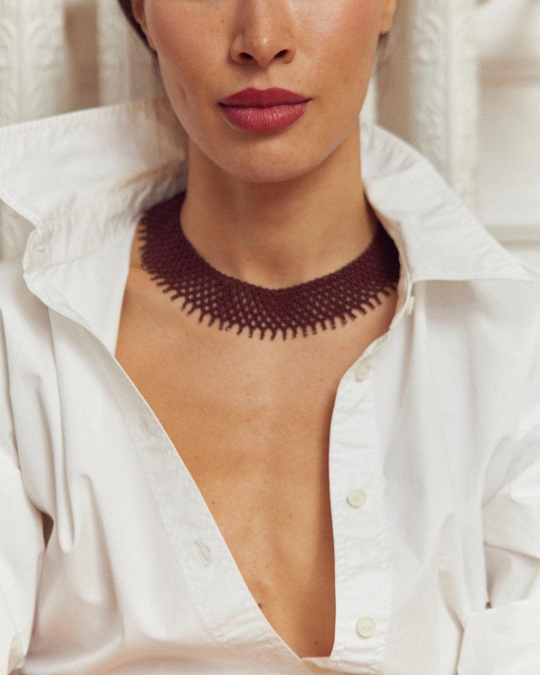 Collar Leticia | Malbec