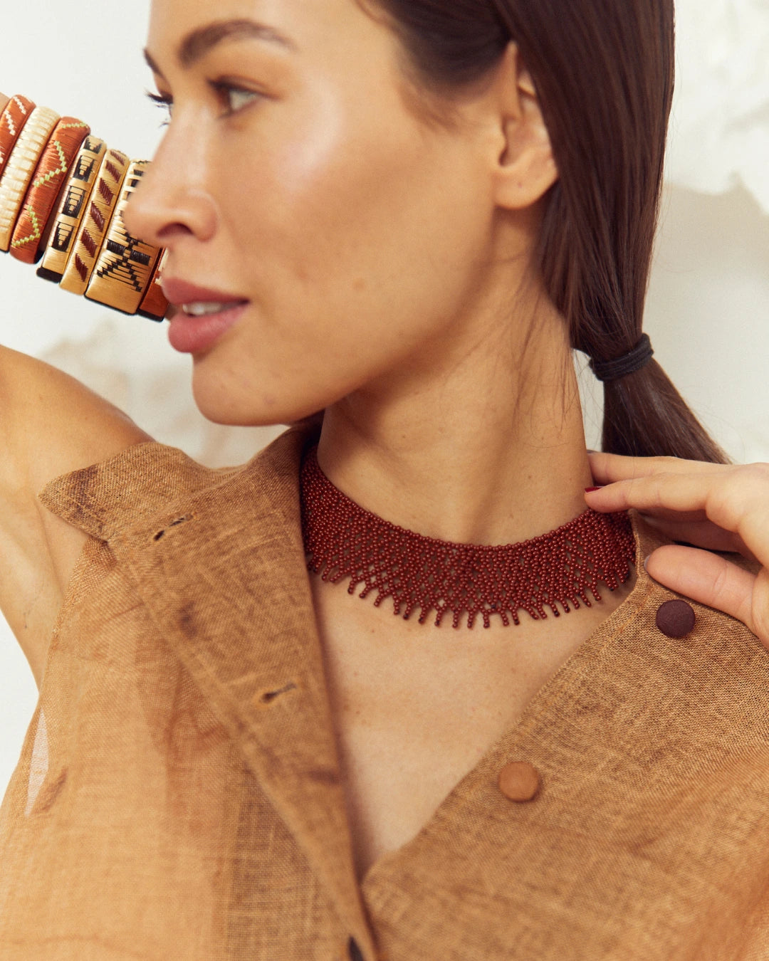 Collar Leticia | Chocolate