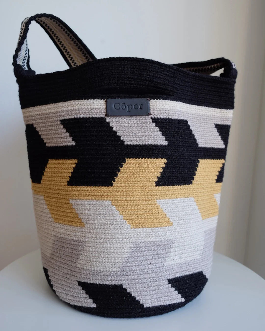 Irene Bolso Wayuu N°19 – Negro y Mostaza