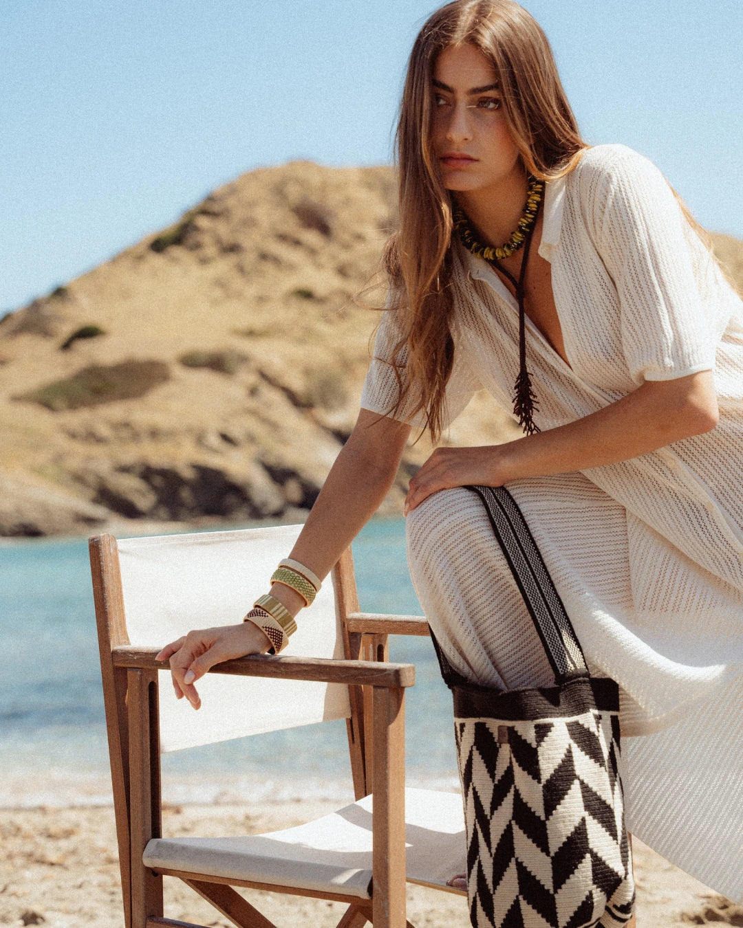 Irene Bolso Wayuu N°40 – Negro y Beige