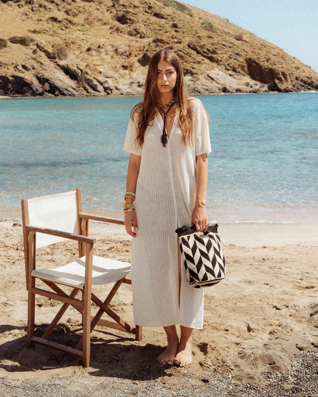 Irene Bolso Wayuu N°40 – Negro y Beige