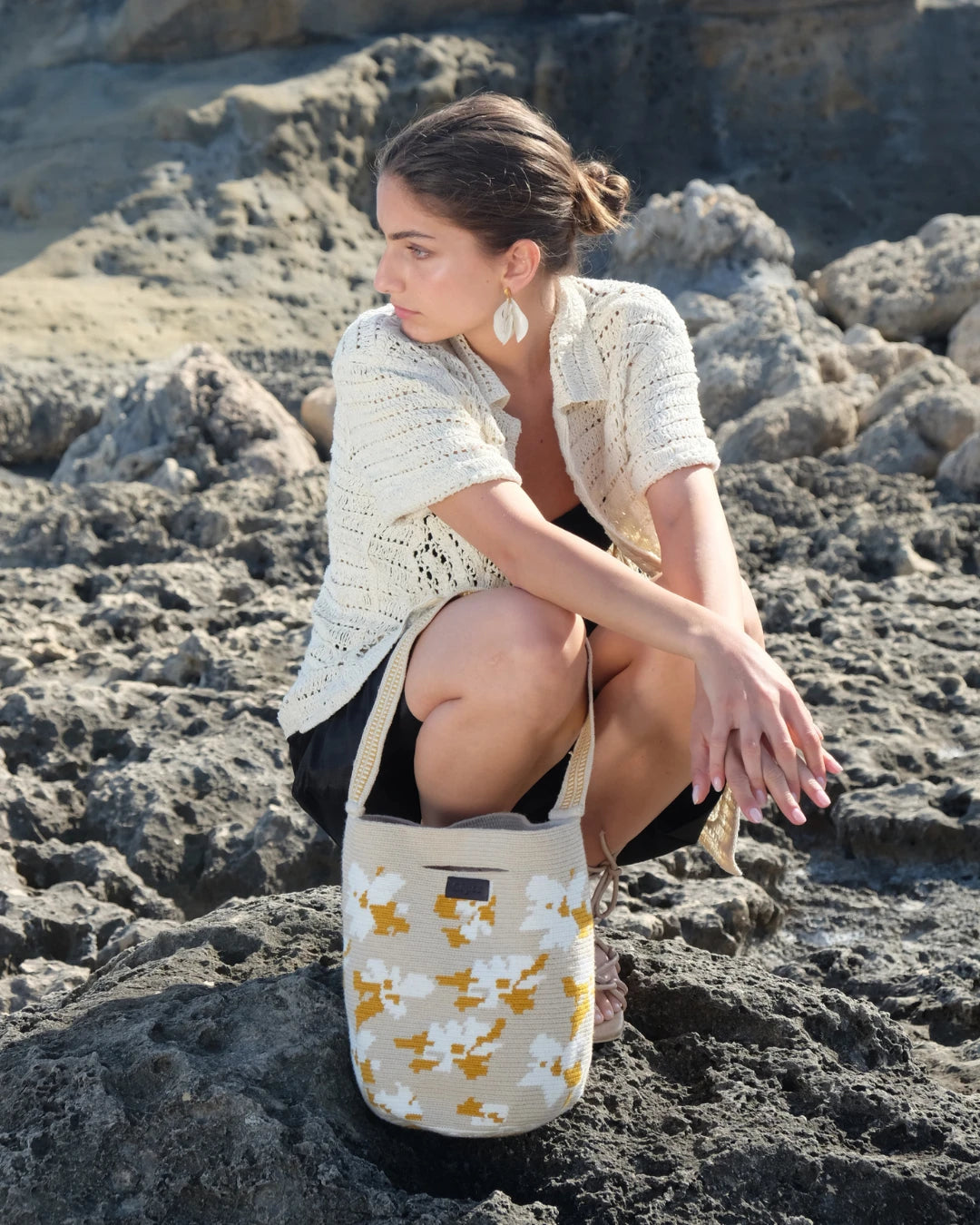Irene Bolso Wayuu N°28 – Mostaza