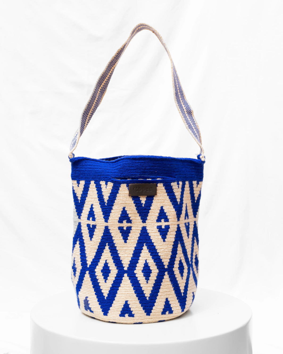 Irene Bolso Wayuu N°08 – Azul Eléctrico
