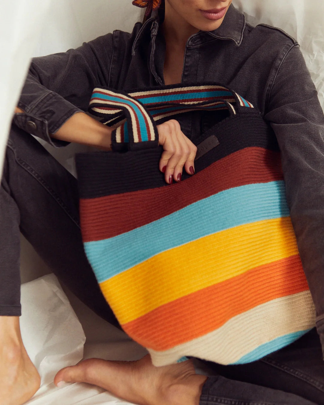 Celia Bolso Tote Wayuu N°24 – Rayas