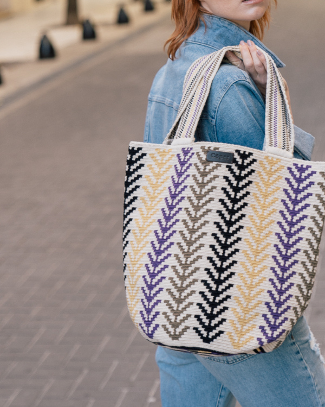 Celia Bolso Tote Wayuu N°26 – Violeta