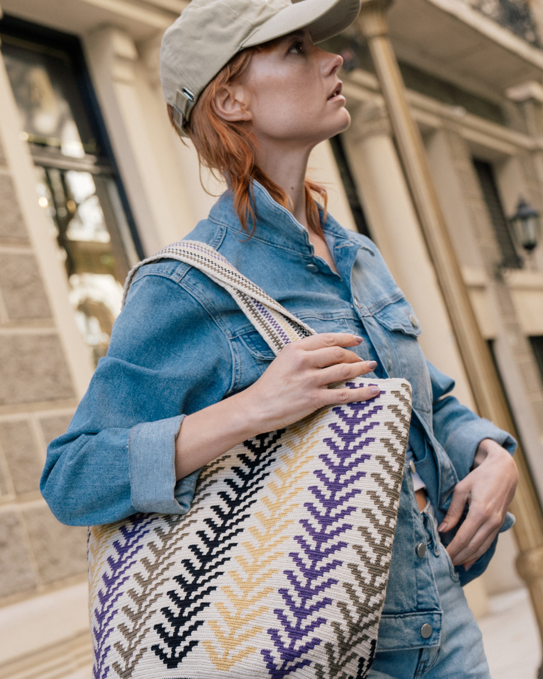 Celia Bolso Tote Wayuu N°26 – Violeta