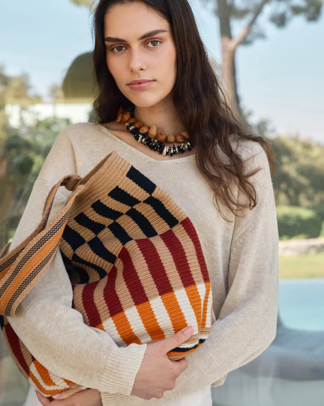 Celia Bolso Tote Wayuu N°38 – Ladrillo