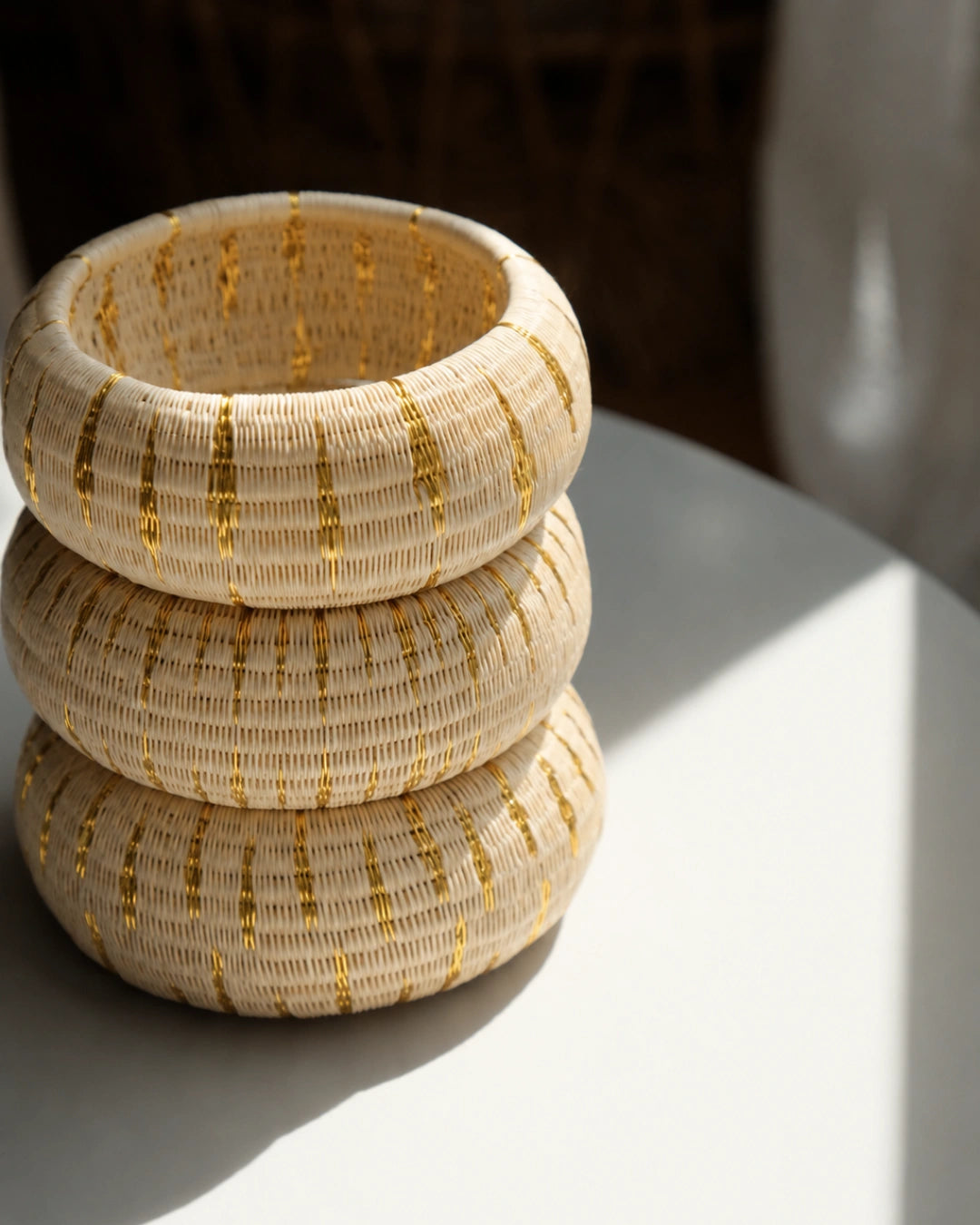 Brazalete Franca de Fibra Werregue – Oro