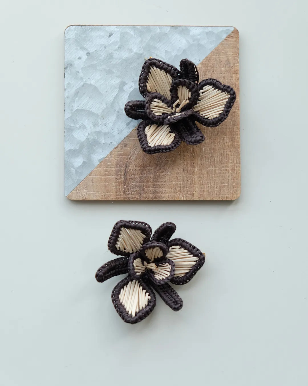 Aros Orquídea | Negro y Natural